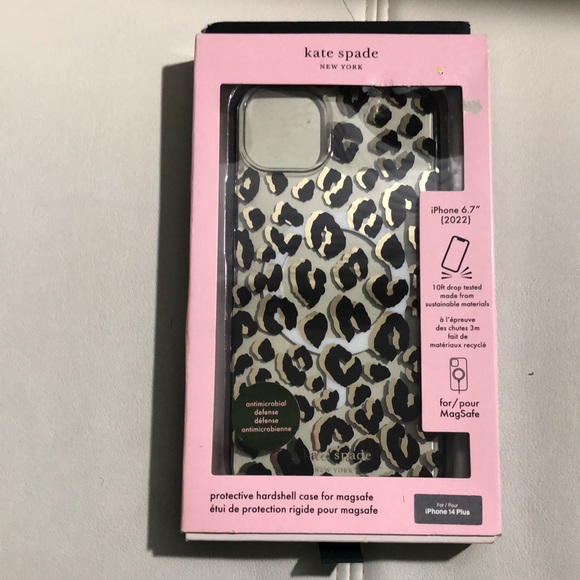 Kate Spade Hardshell Magsafe Case iPhone 14 PRO MAX (6.7") Leopard.(New) - Picture 5 of 7